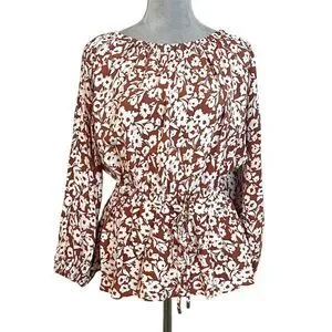 Roller Rabbit | Tops | Roller Rabbit Silk Floral Blouse Top S Casual ...